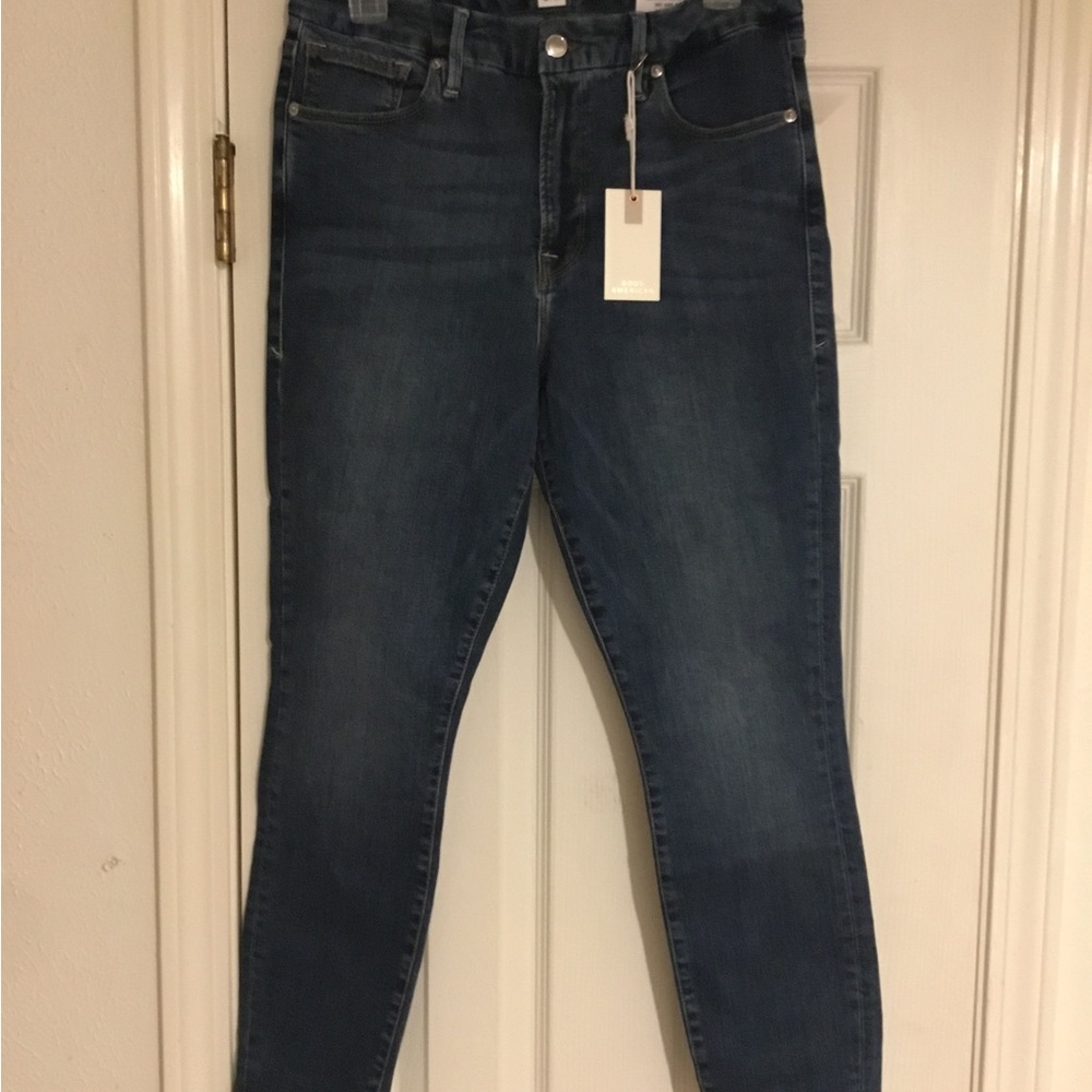 NWT Good American GOOD LEGS Short (Cropped) High Rise Skinny Jean -12/31